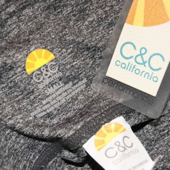 New C&C California Dotted Mesh Stripe Leggings NWT - Picture 5 of 8